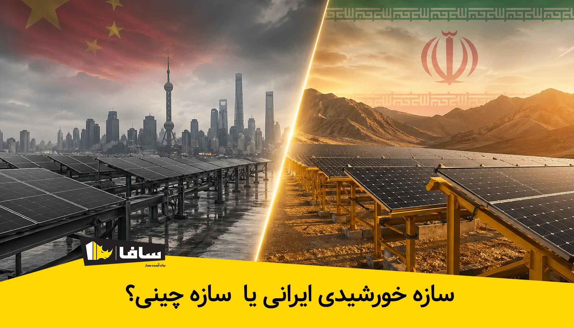 سازه خورشیدی ایرانی یا چینی؟ قیمت پایین امروز یا امنیت سرمایه ۲۰ ساله؟